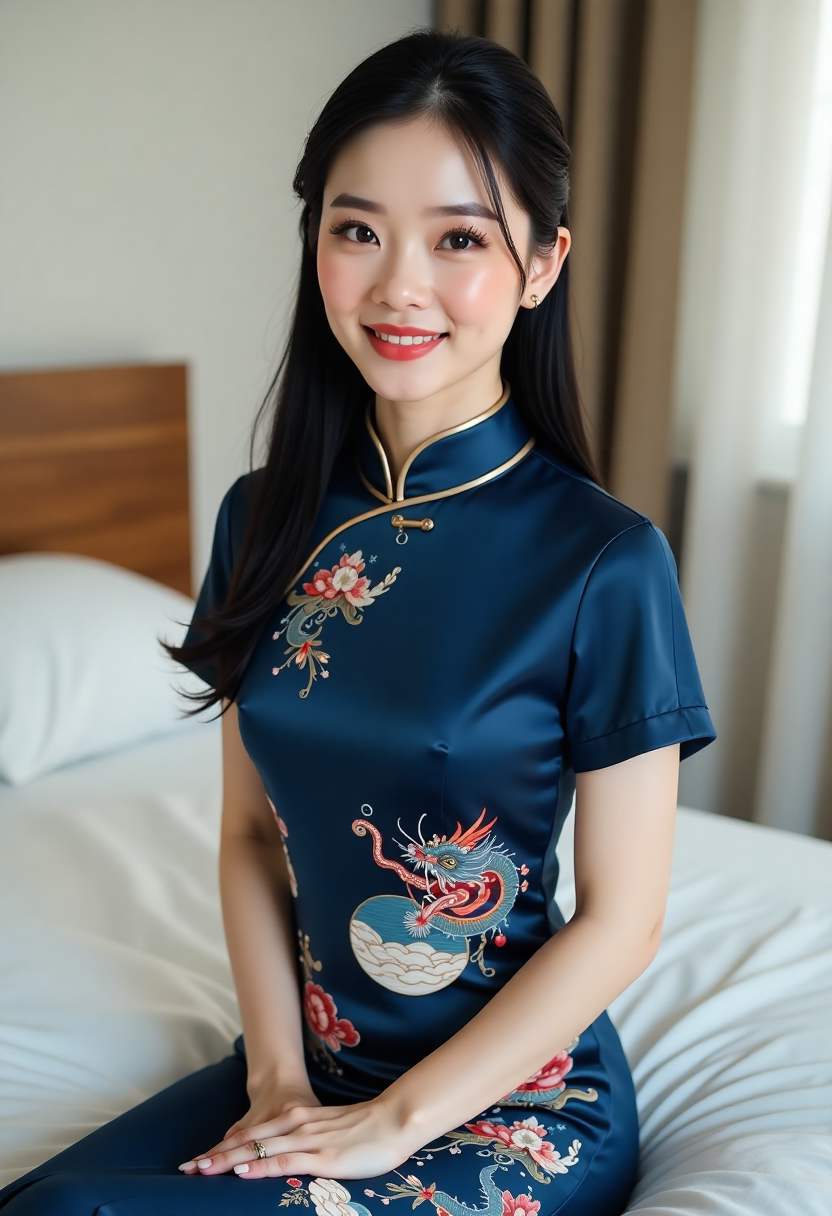 人与犬相伴走入森林的画面